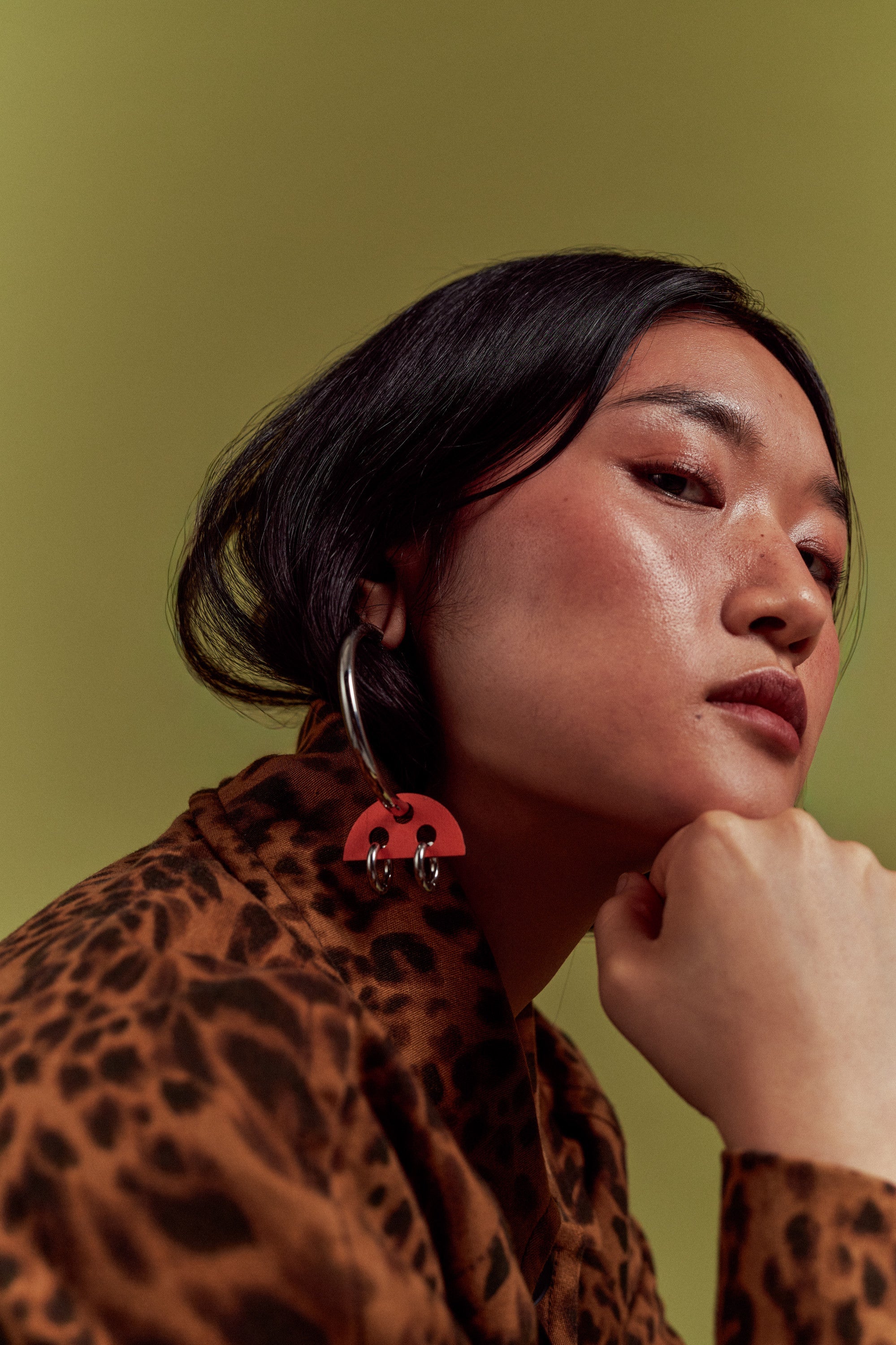Daring your first pair of graphic earrings