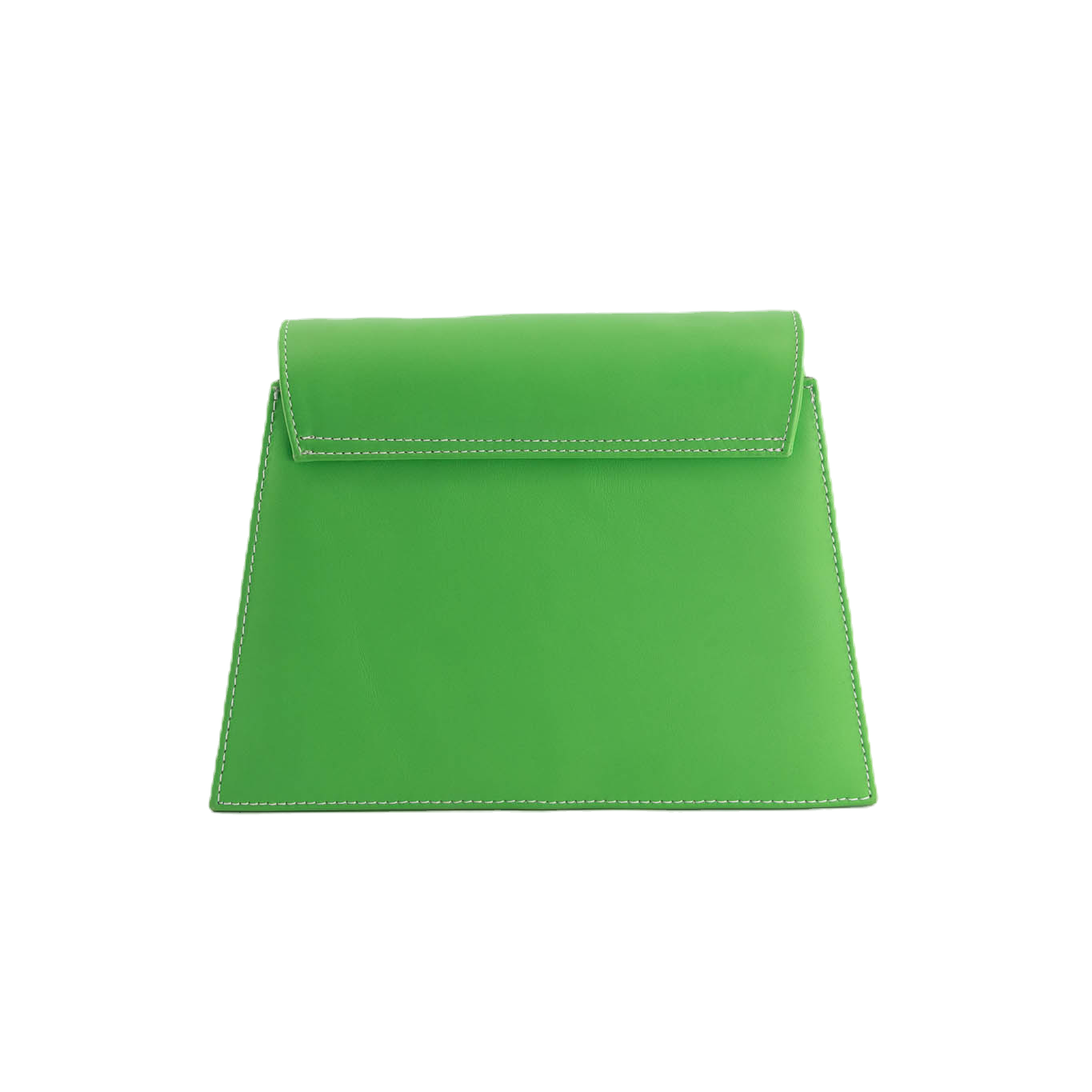 Horizon Bloom green and blue handcrafted leather shoulder bag, ISLI Studio